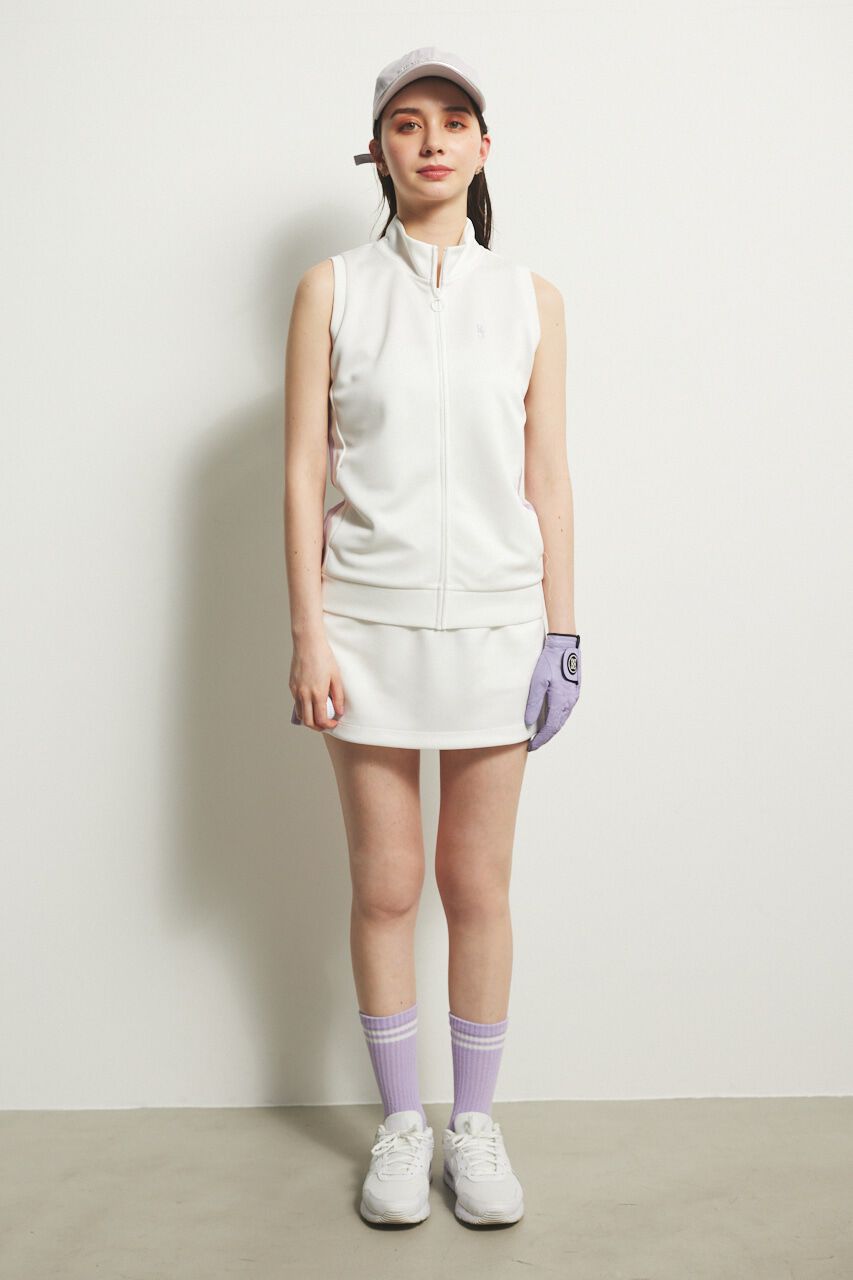 rienda「サイドラインノースリZIP UP」|その他|