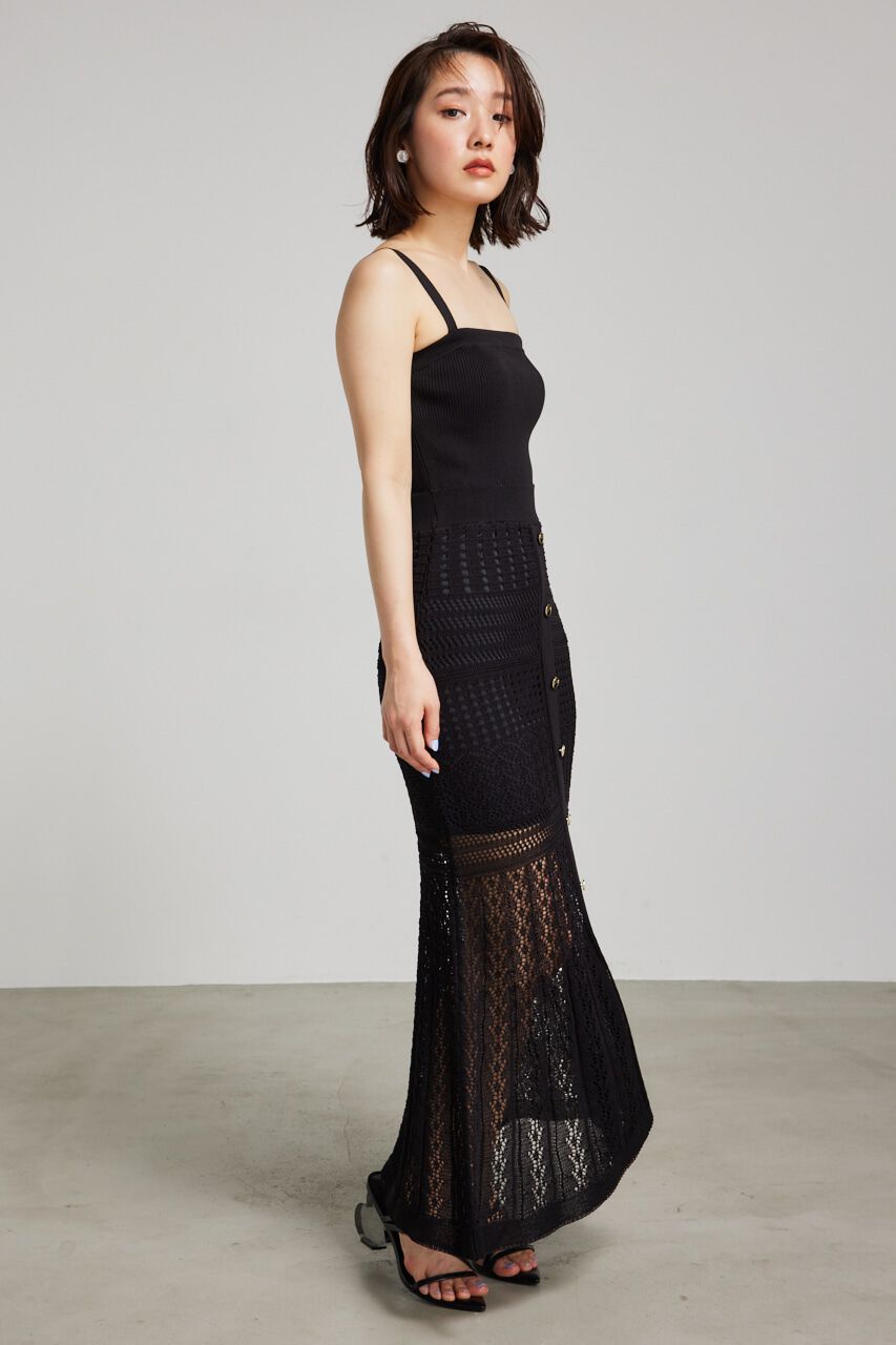 rienda「マルチWAYクロシェSET Knit OP」|ワンピース|