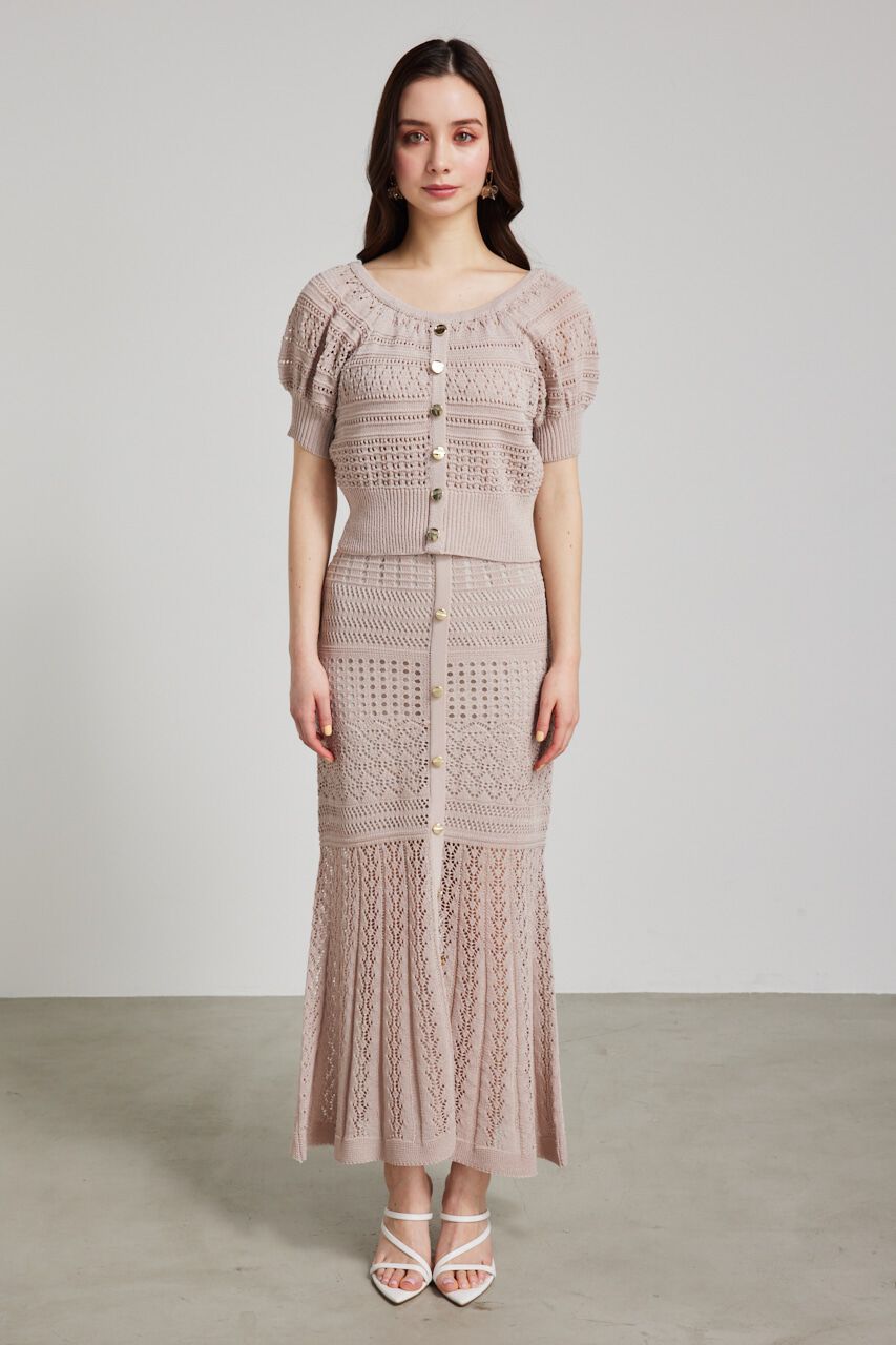 rienda「マルチWAYクロシェSET Knit OP」|ワンピース|