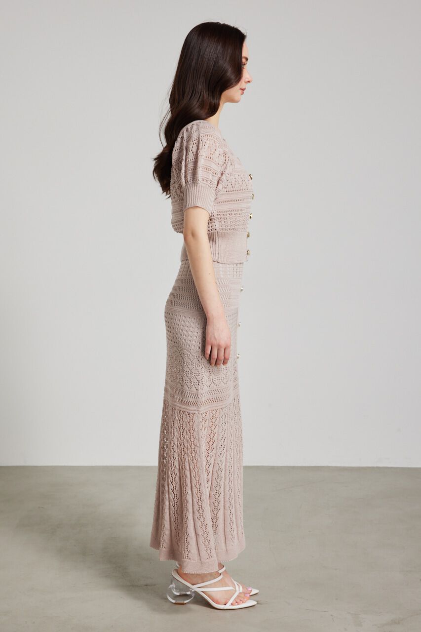 rienda「マルチWAYクロシェSET Knit OP」|ワンピース|