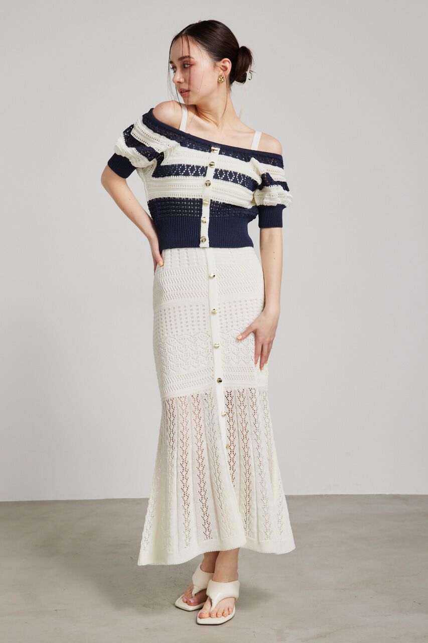 rienda「マルチWAYクロシェSET Knit OP」|ワンピース|