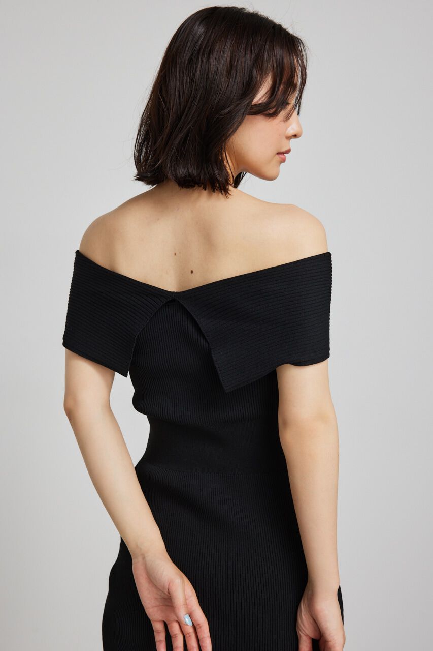 rienda「アシンメトリータイトニットワンピース」|ワンピース|