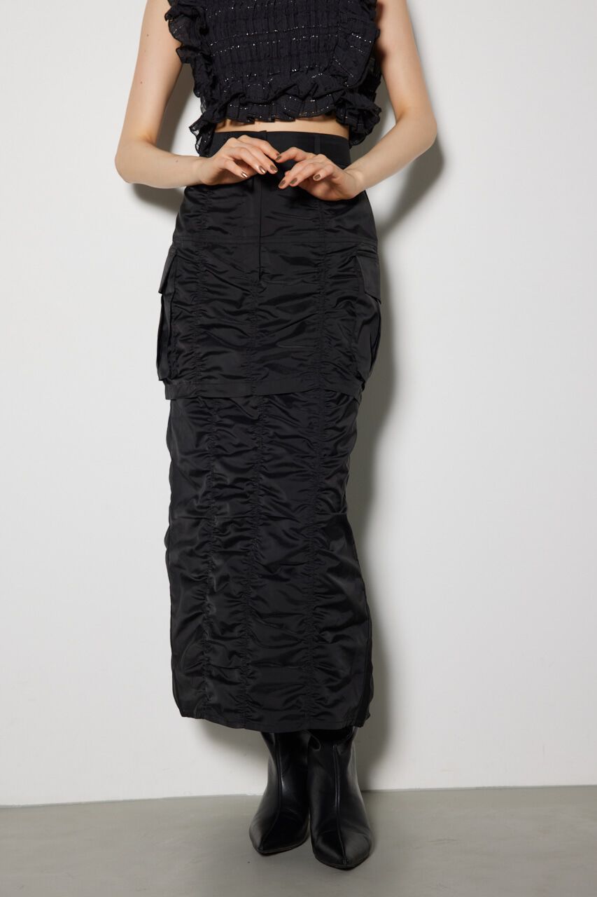 rienda「レイヤードカーゴジャストウエストスカート」|スカート|