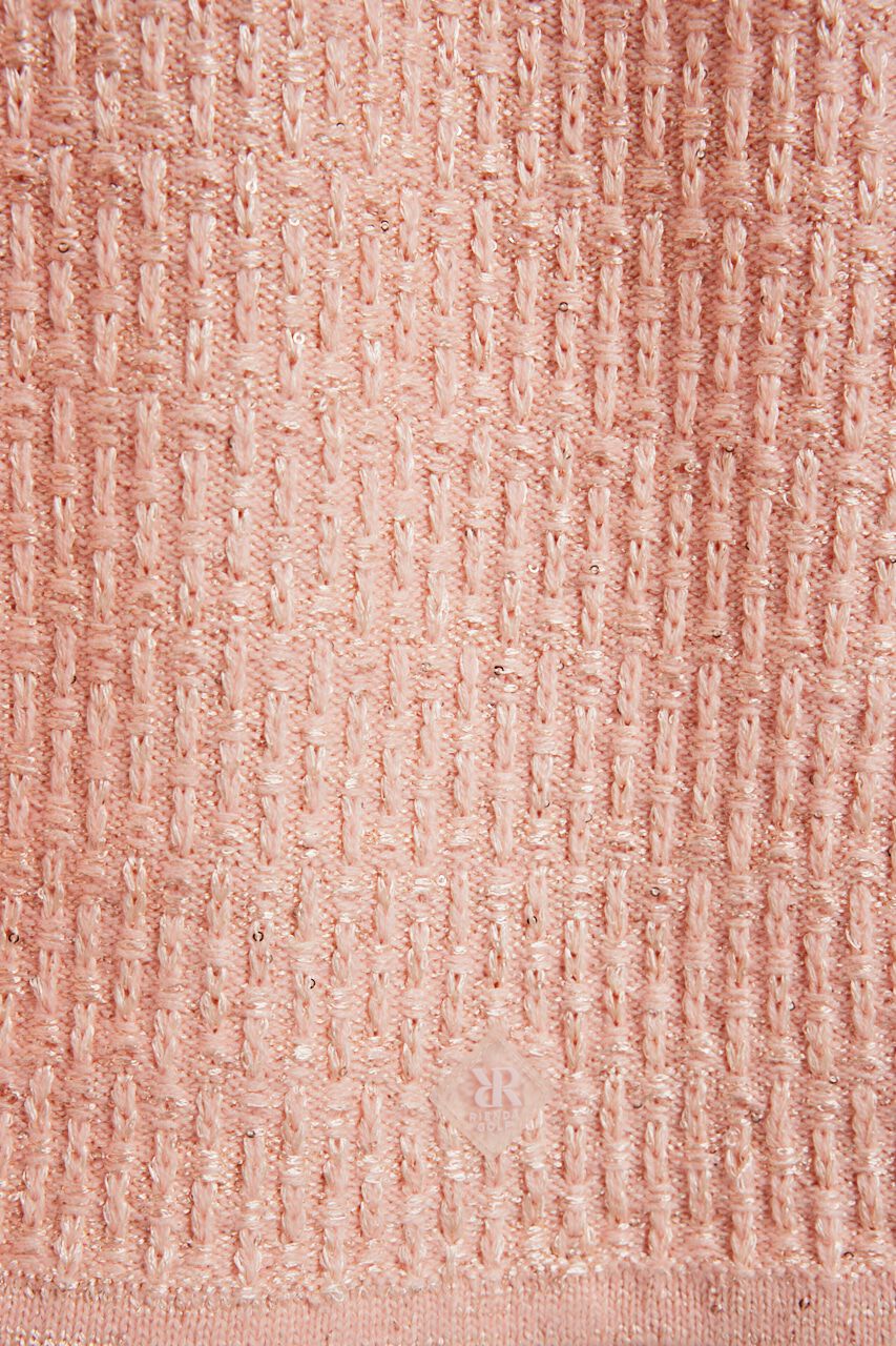 rienda「シャイニーツイードモックネックニットOP」|ワンピース|