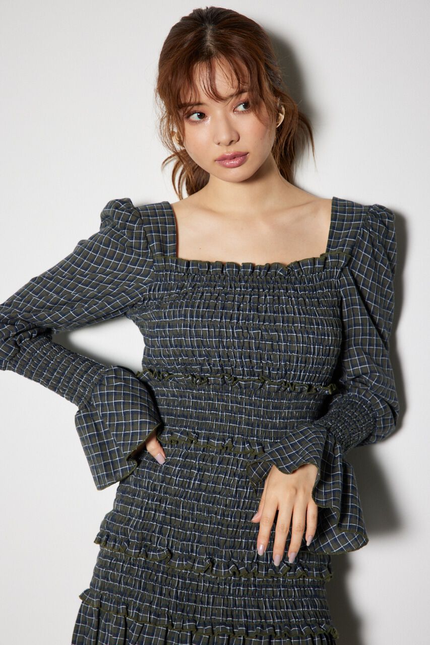 rienda「シャーリングタイトミニワンピース」|ワンピース|