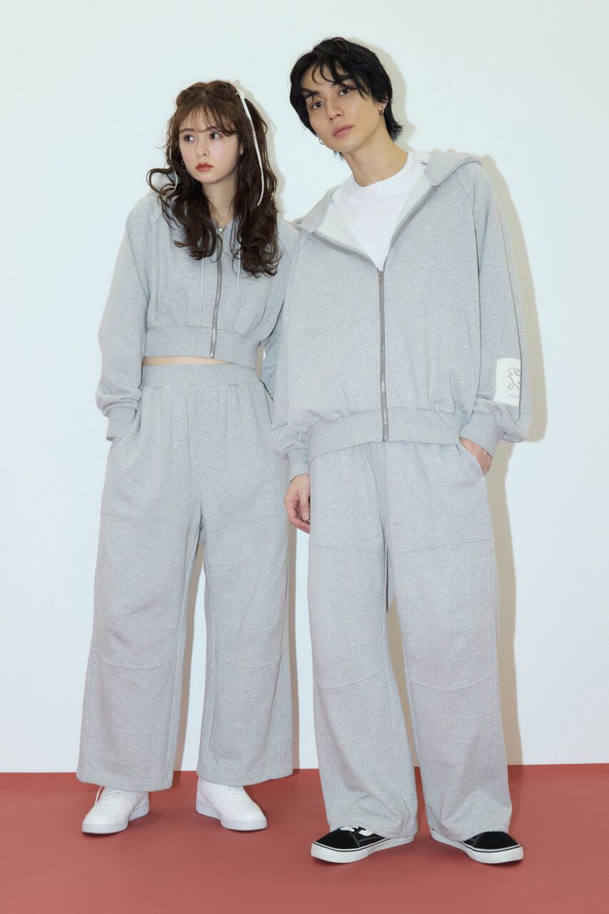 rienda「Rパッチ付きユニセックススウェットパンツ」|その他|L/T.GRY1