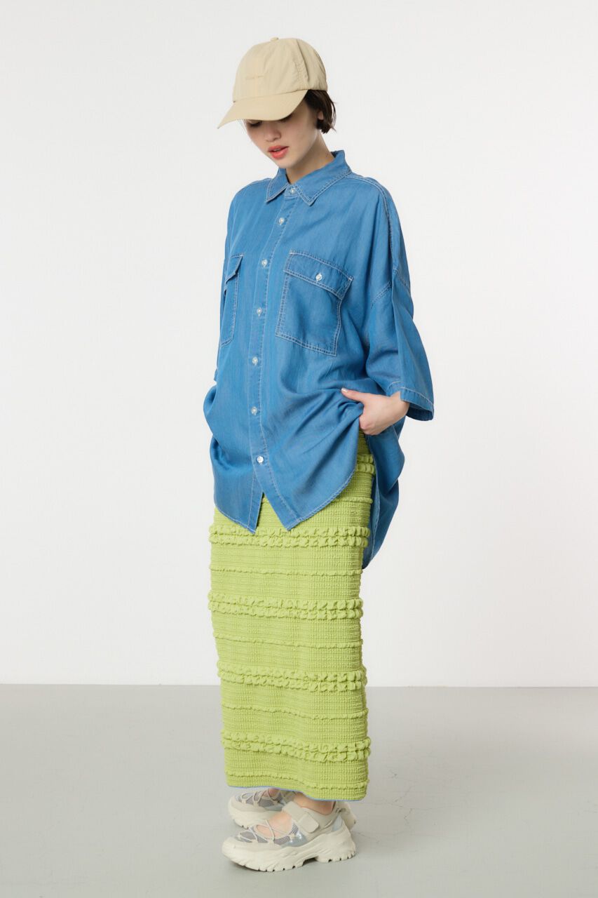 RODEO CROWNS「ふくれボーダーナロースカート」|スカート|