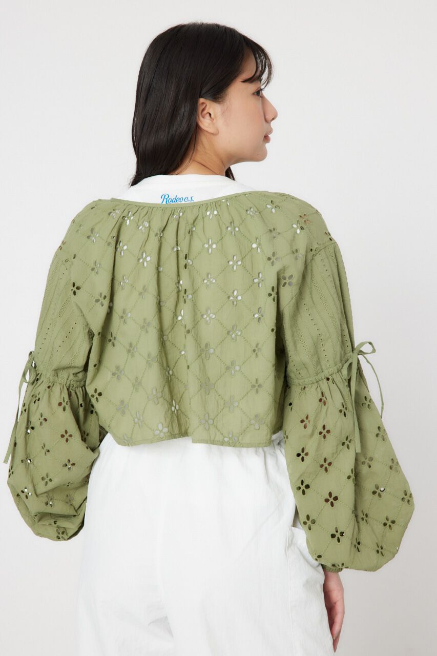 RODEO CROWNS「カットワークレースボレロ 2」|シャツ・ブラウス|