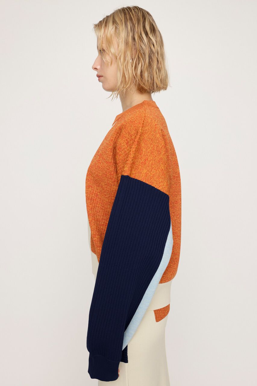 SLY「BLOCKING LIGHT KNIT トップス」|ニット・セーター|