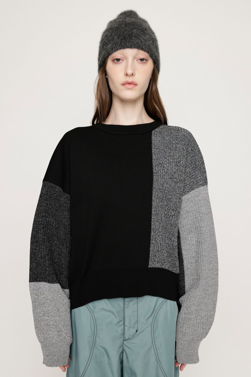 SLY「BLOCKING LIGHT KNIT トップス」|ニット・セーター|