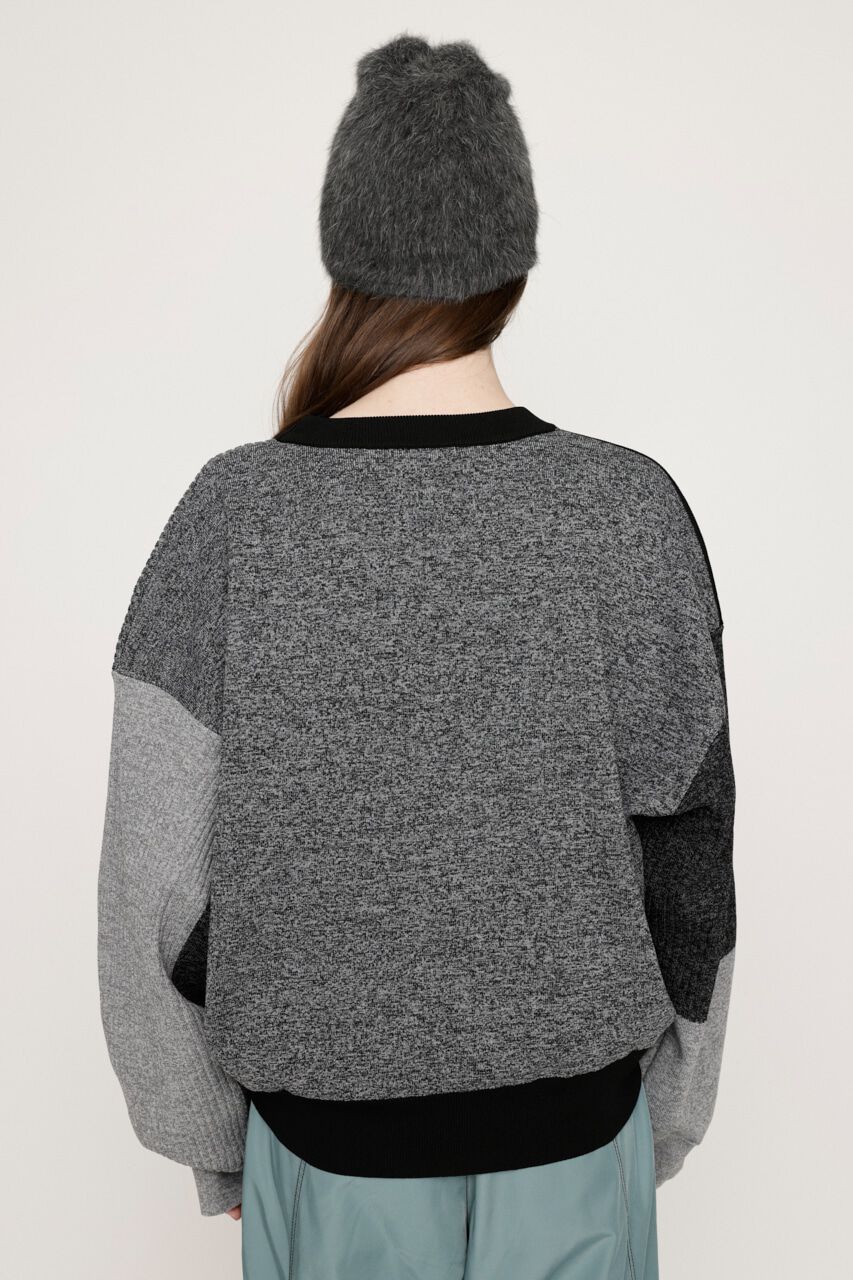 SLY「BLOCKING LIGHT KNIT トップス」|ニット・セーター|