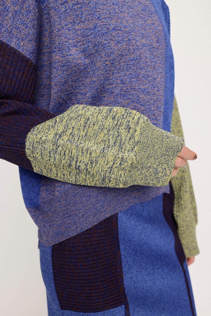 SLY「BLOCKING LIGHT KNIT トップス」|ニット・セーター|