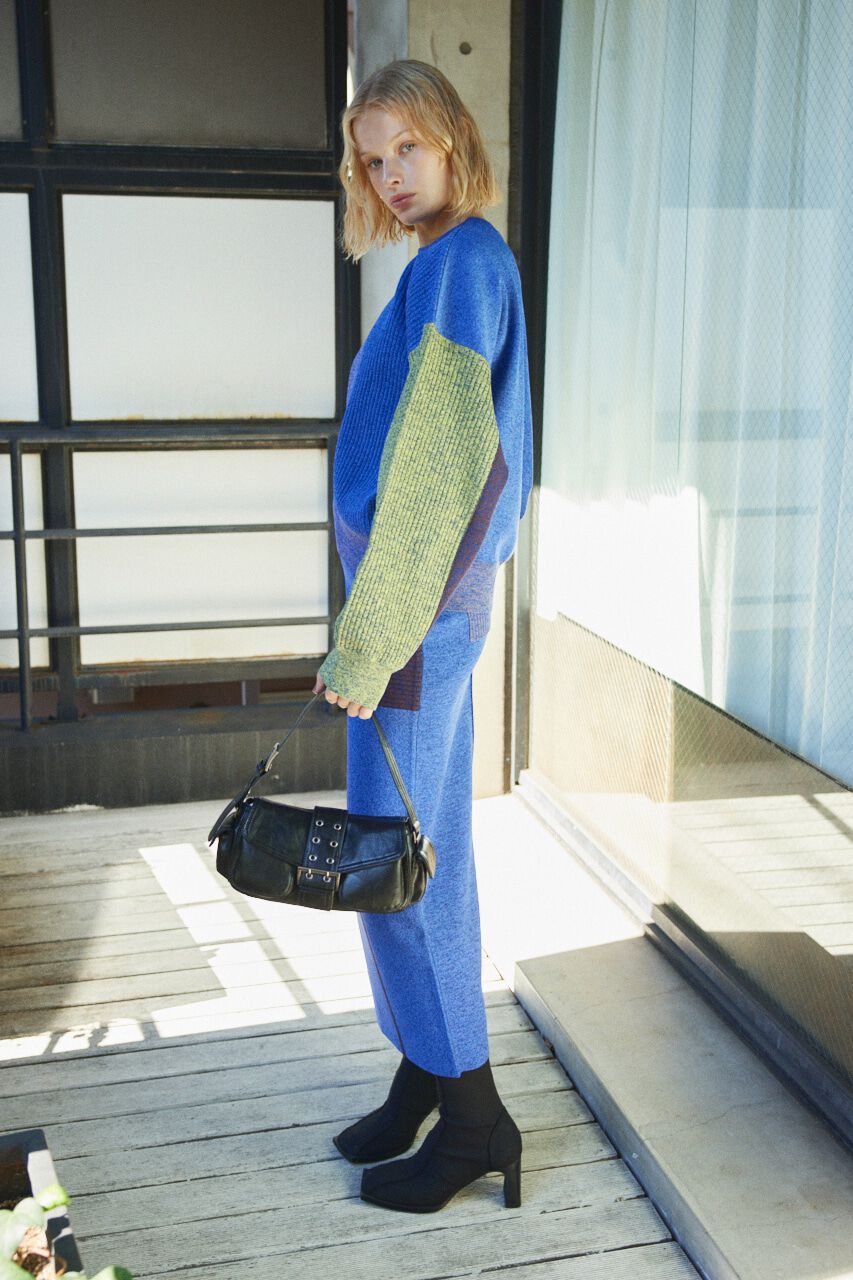 SLY「BLOCKING LIGHT KNIT トップス」|ニット・セーター|