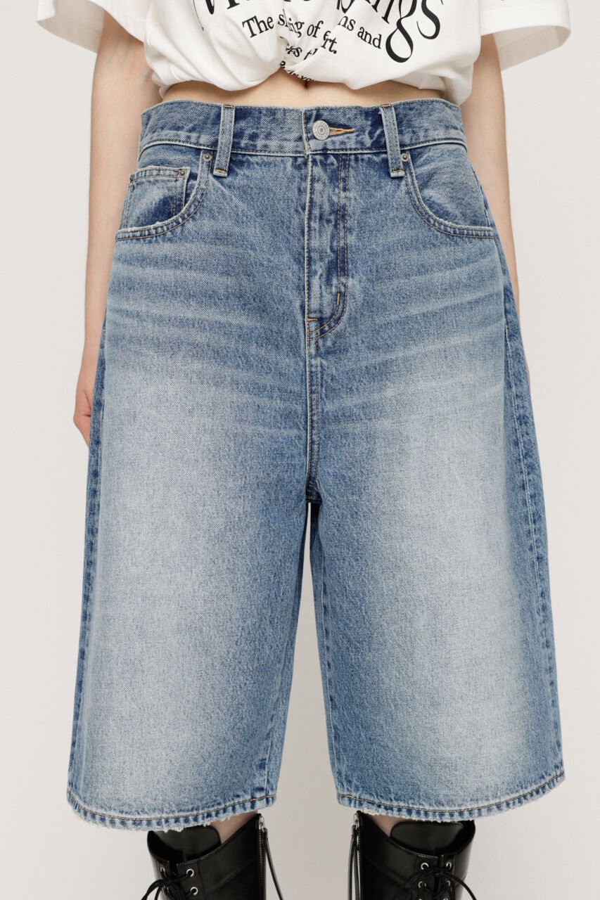 SLY「TRACY WIDE HALF PT-BE」|デニム|