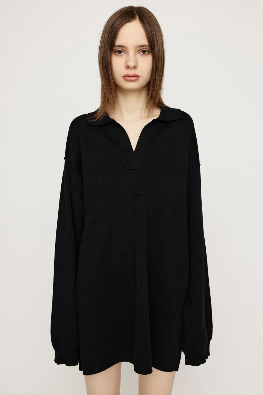 SLY「COLLAR KNIT ショートワンピース」|ワンピース|