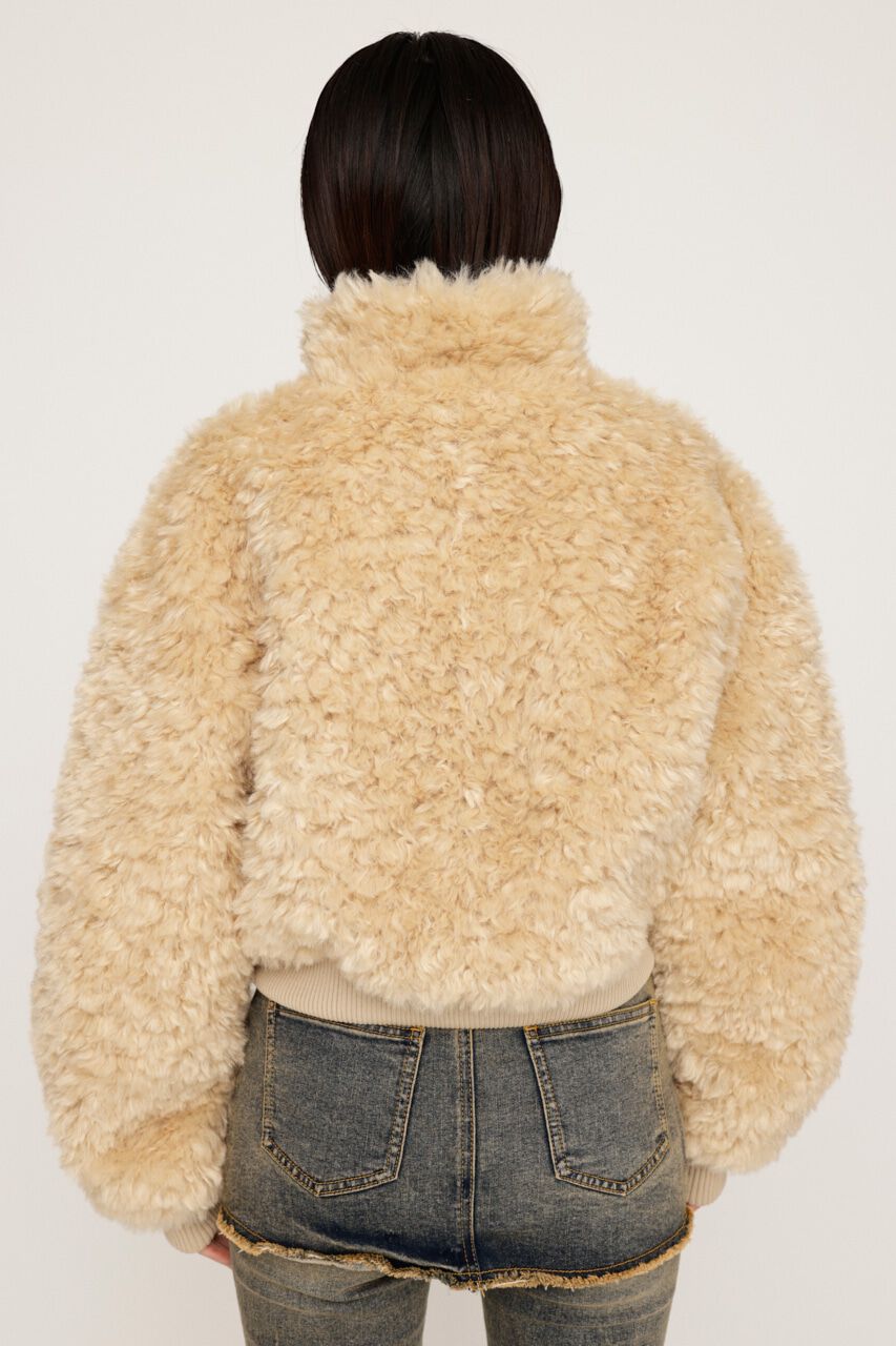 SLY「CURLY BOA CROP ブルゾン」|ブルゾン・スタジャン|