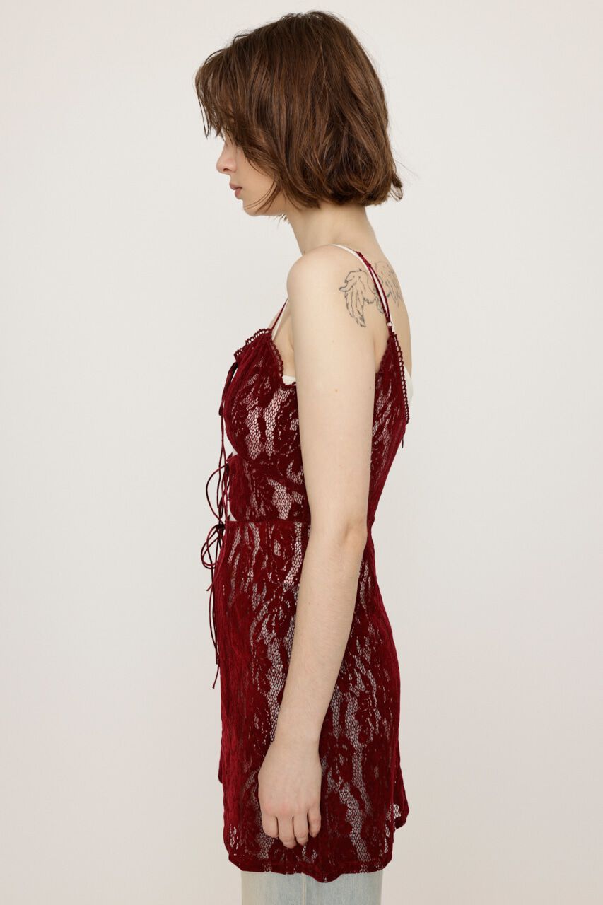 SLY「FROCKY LACE RIBBON トップス」|キャミソール|