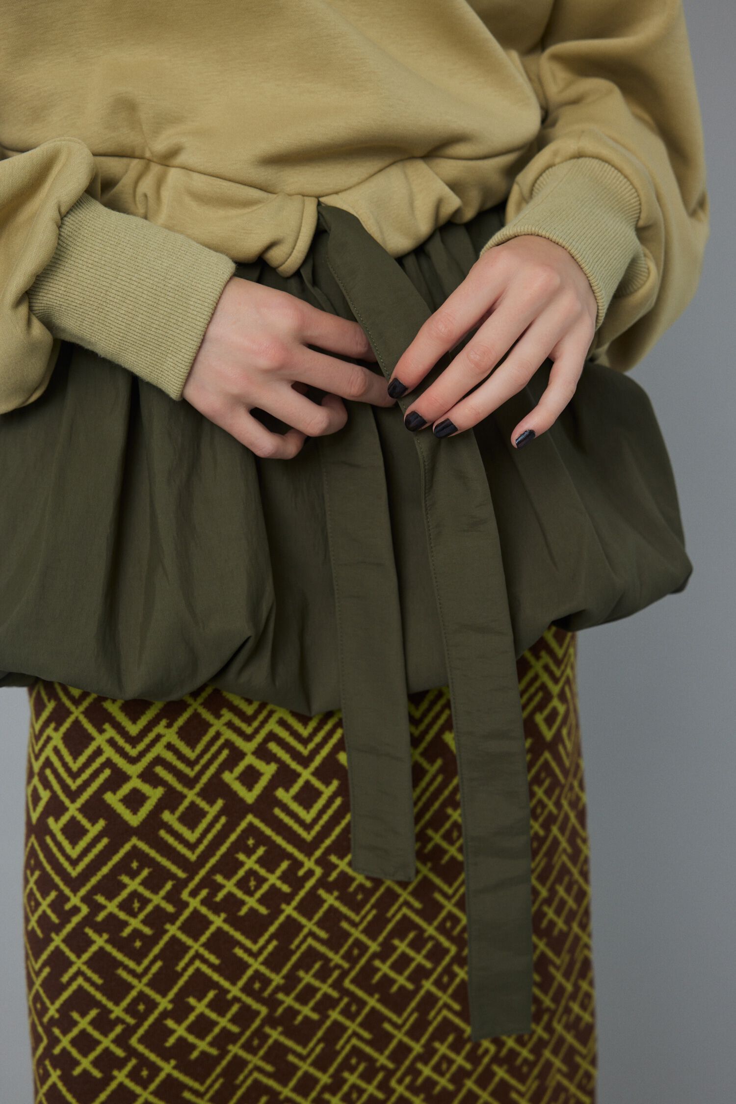 HeRIN.CYE「Balloon hem docking tops」|Tシャツ・カットソー|