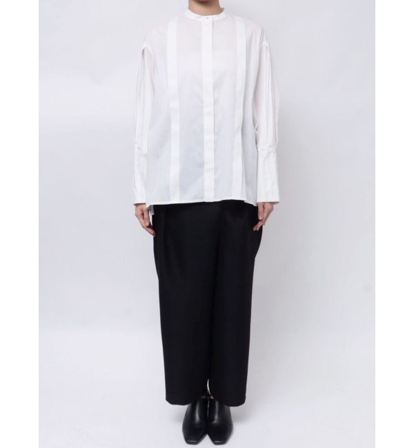 ELENDEEK「TUCK CUFF SHIRT BL」|シャツ・ブラウス|