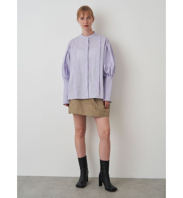 ELENDEEK「TUCK CUFF SHIRT BL」|シャツ・ブラウス|