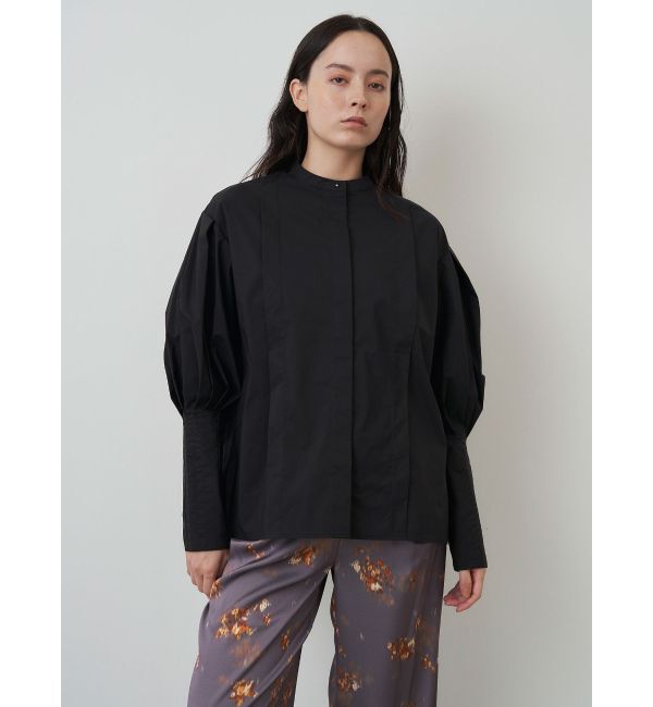 ELENDEEK「TUCK CUFF SHIRT BL」|シャツ・ブラウス|ブラック