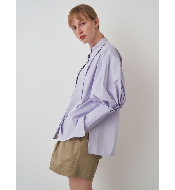 ELENDEEK「TUCK CUFF SHIRT BL」|シャツ・ブラウス|ラベンダー