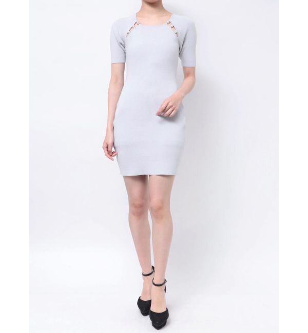 RESEXXY「パールビーズリブニットワンピース」|ワンピース|