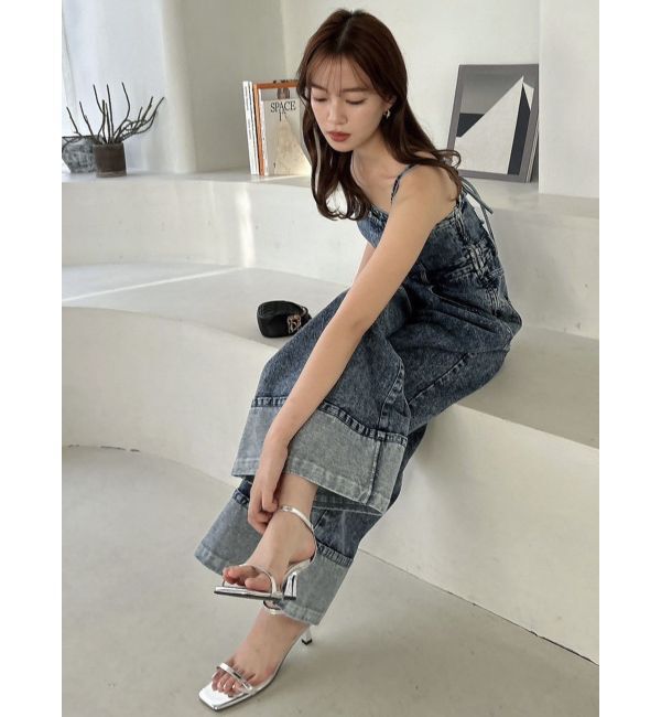 dazzlin「デニムベアロンパース」|ワンピース|