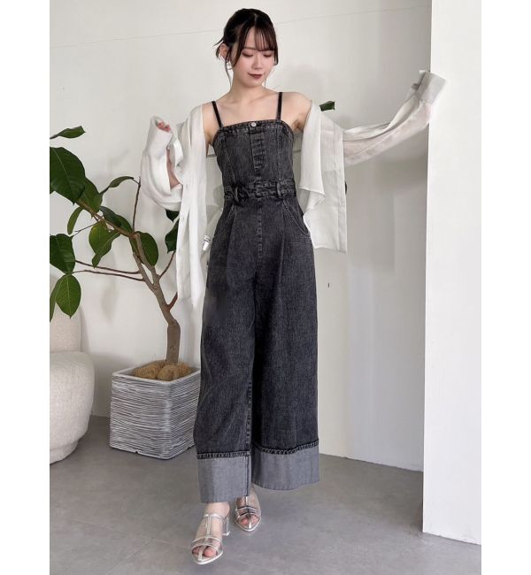 dazzlin「デニムベアロンパース」|ワンピース|