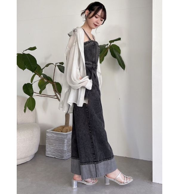 dazzlin「デニムベアロンパース」|ワンピース|