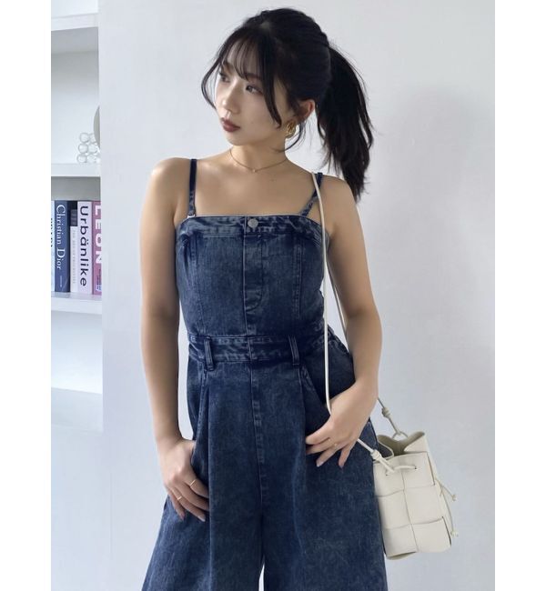 dazzlin「デニムベアロンパース」|ワンピース|