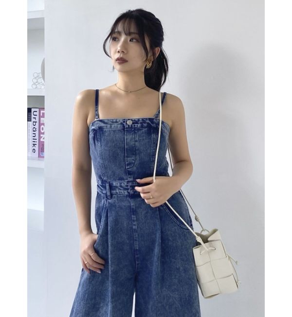 dazzlin「デニムベアロンパース」|ワンピース|