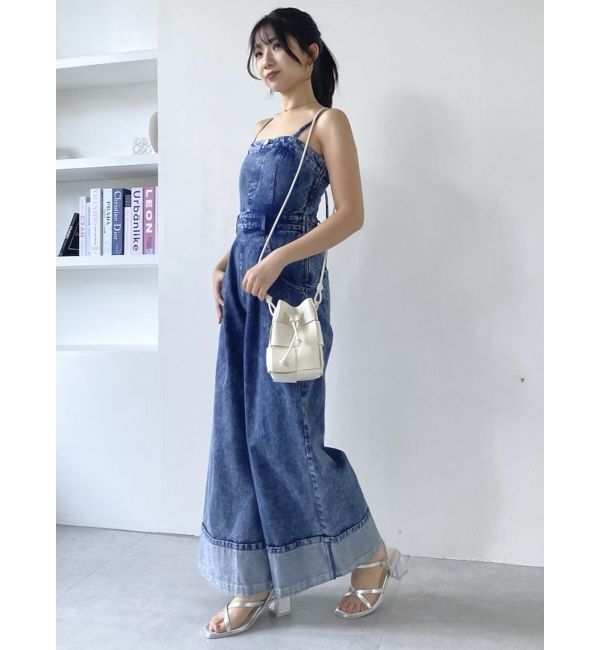dazzlin「デニムベアロンパース」|ワンピース|