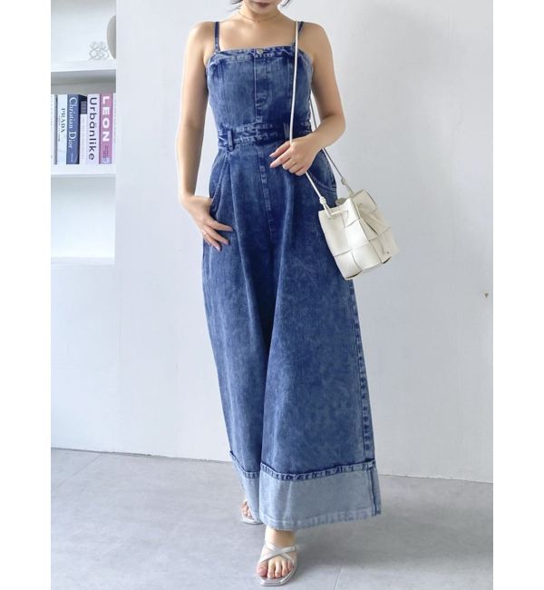 dazzlin「デニムベアロンパース」|ワンピース|