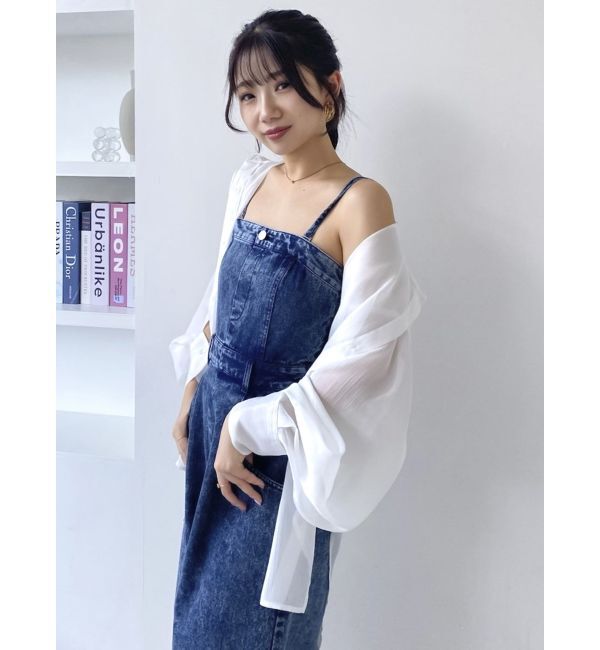 dazzlin「デニムベアロンパース」|ワンピース|