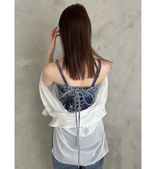 dazzlin「デニムベアロンパース」|ワンピース|