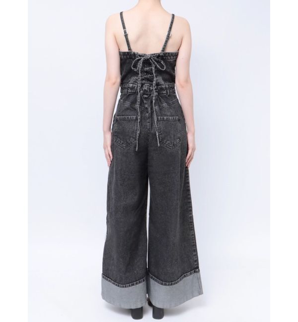 dazzlin「デニムベアロンパース」|ワンピース|