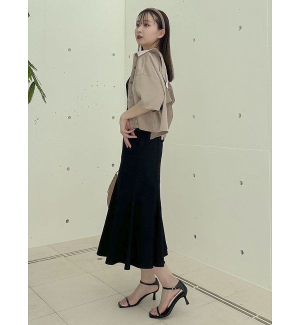 dazzlin「【WEB限定】バックオープンクロップドシャツ」|シャツ・ブラウス|