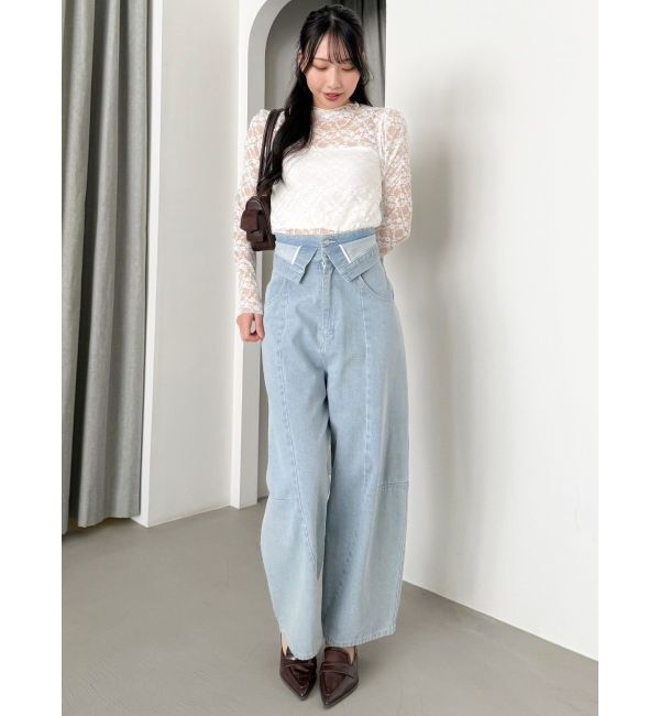 dazzlin「レースコンパクトミニマルトップス」|Tシャツ・カットソー|