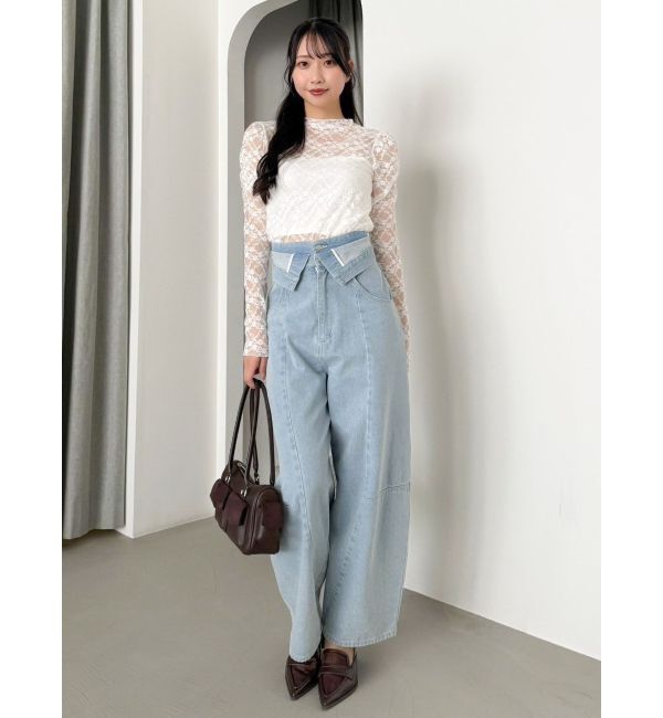 dazzlin「レースコンパクトミニマルトップス」|Tシャツ・カットソー|