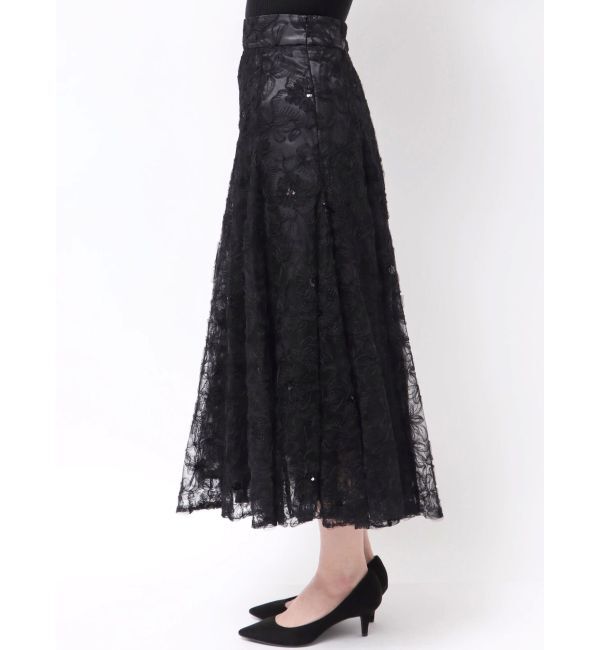 dazzlin「【再生産】スパンコールチュールスカート」|スカート|