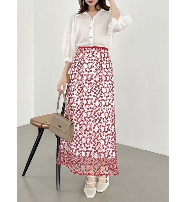 dazzlin「【藤井サチコラボ】コットンライクシアーシャツ」|シャツ・ブラウス|