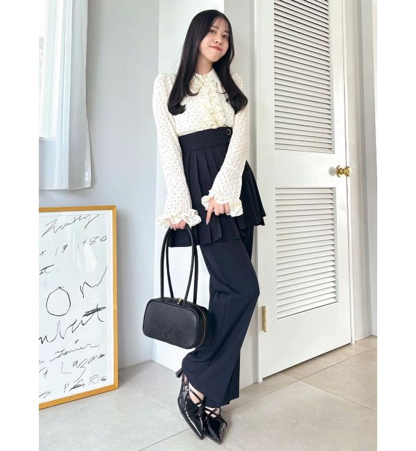 dazzlin「シュリンクフラワーショートシャツ」|シャツ・ブラウス|