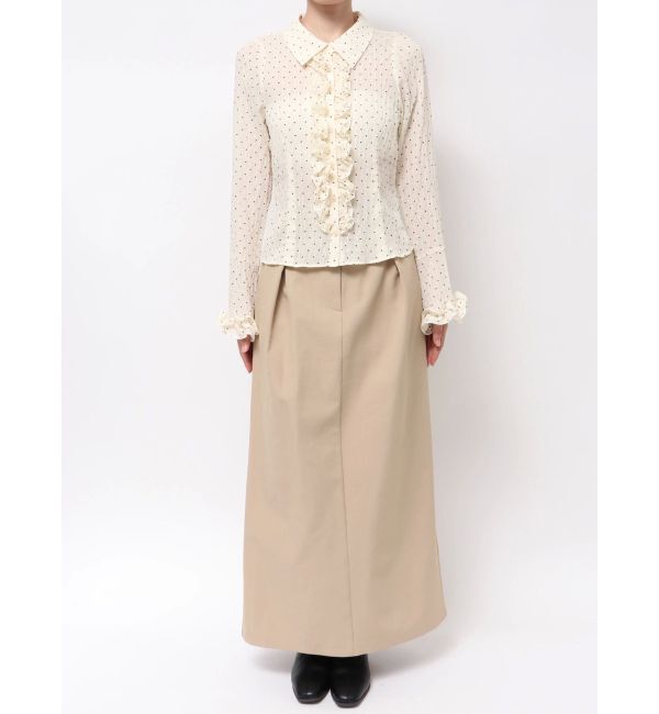 dazzlin「シュリンクフラワーショートシャツ」|シャツ・ブラウス|