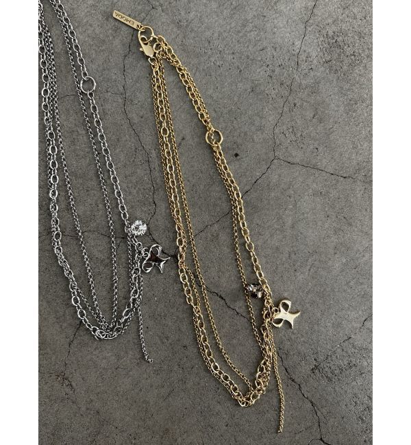 EMODA「モチーフタングルドチェーン」|ネックレス|