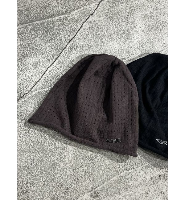 EMODA「メッシュルーズニットキャップ」|ニット帽|ブラウン