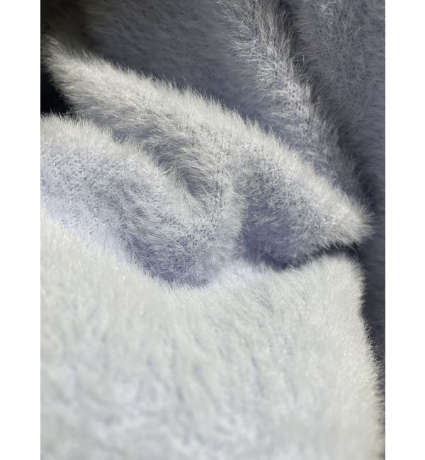 MERCURYDUO「ハイネックミニシャギーコンパクトニット」|ニット・セーター|