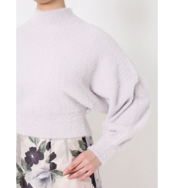 MERCURYDUO「ハイネックミニシャギーコンパクトニット」|ニット・セーター|