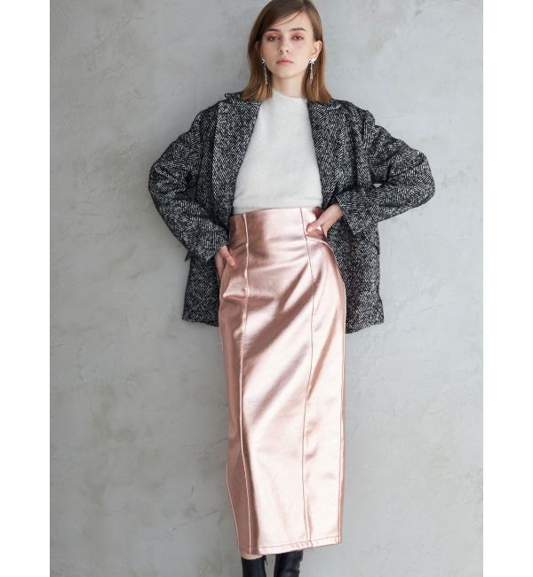 MERCURYDUO「ハイネックミニシャギーコンパクトニット」|ニット・セーター|