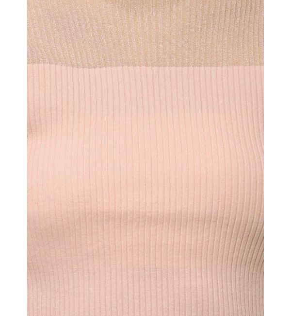 MERCURYDUO「シアー切替フレアスリーブニット」|ニット・セーター|